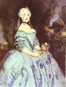 Portrait of the Actress Babette Cochois (c.1725-1780), later Marquise Argens antoine pesne